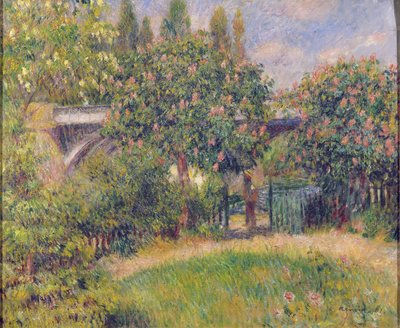 Railway Bridge at Chatou, 1881 by Pierre Auguste Renoir